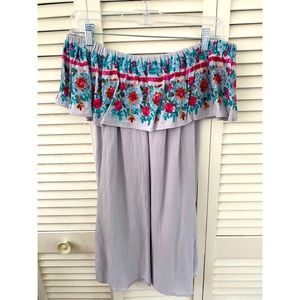 Altar’d State Off the Shoulder Floral Mini Dress